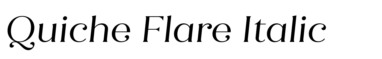 Quiche Flare Italic